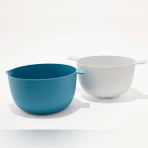 NEW Food 52 Bamboo Colander and Mixing Bowl Set